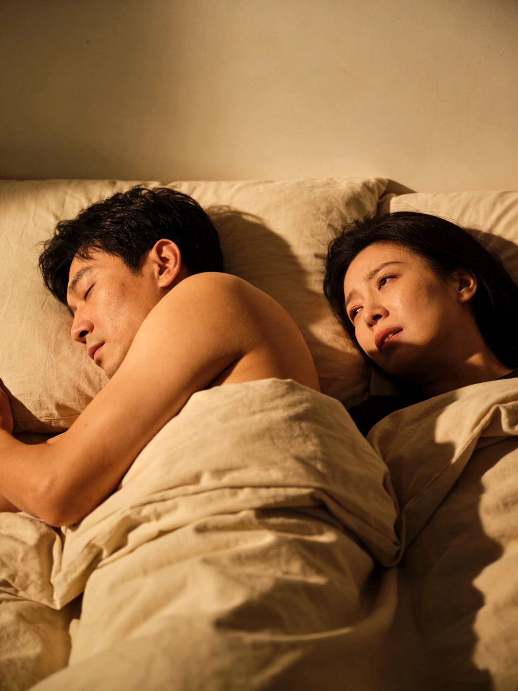 #Rolling over disturbs sleep.